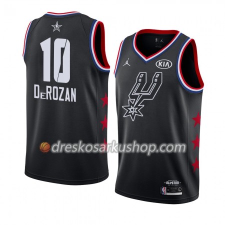 Muški NBA Dres San Antonio Spurs DeMar DeRozan 10 2019 All-Star Jordan Brand Crna Swingman